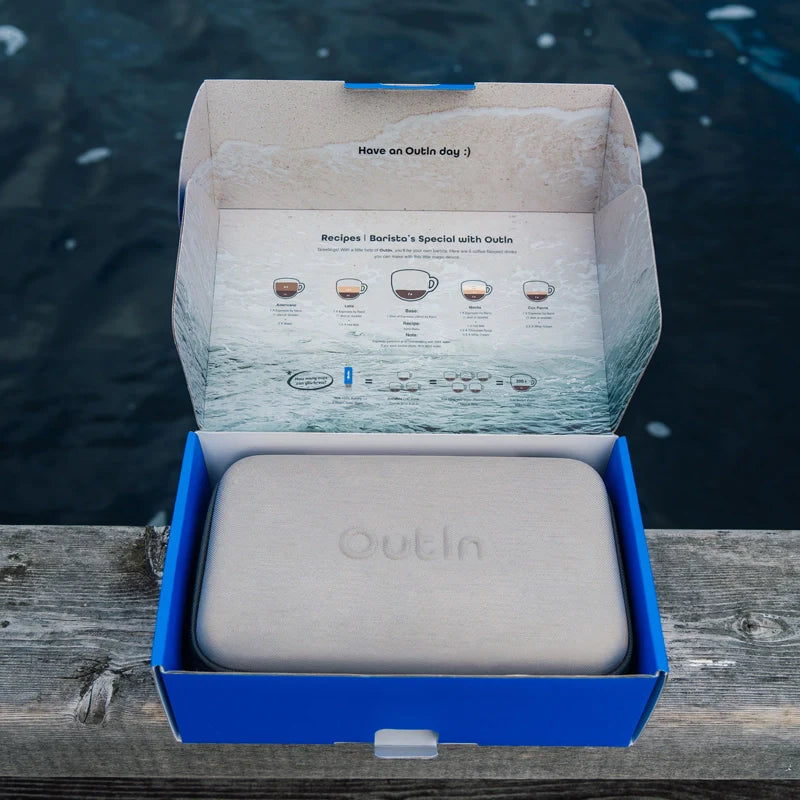 Conjunto de máquina de café expresso portátil Nano (azul oceano)