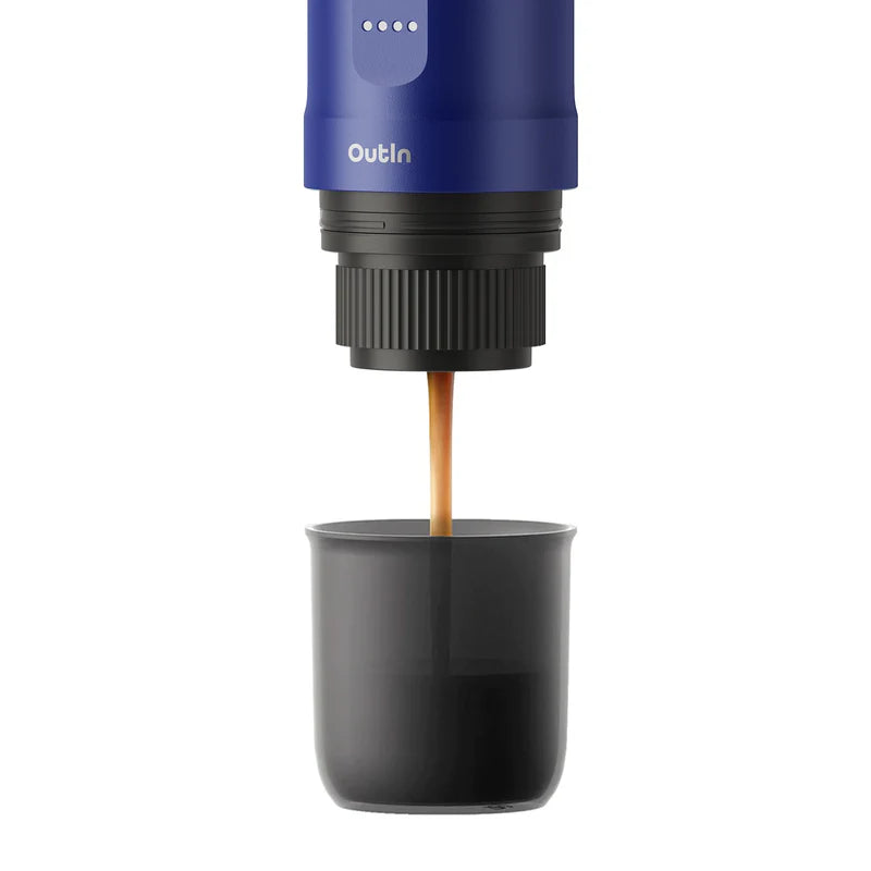 Conjunto de máquina de café expresso portátil Nano (azul oceano)