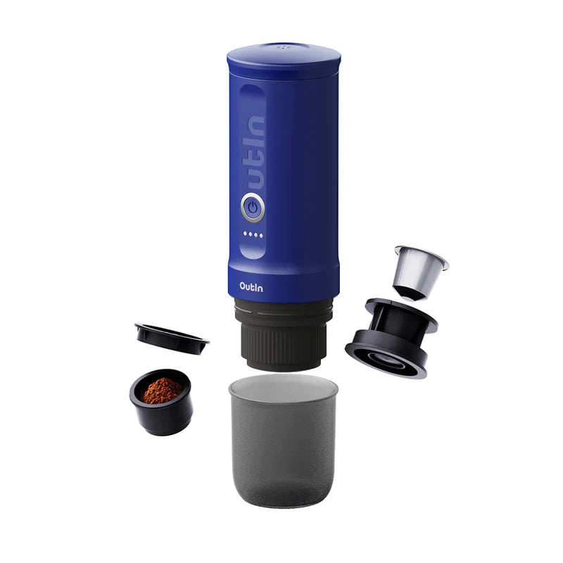 Conjunto de máquina de café expresso portátil Nano (azul oceano)
