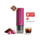 Máquina de café expresso portátil Nano (rosa fúcsia)